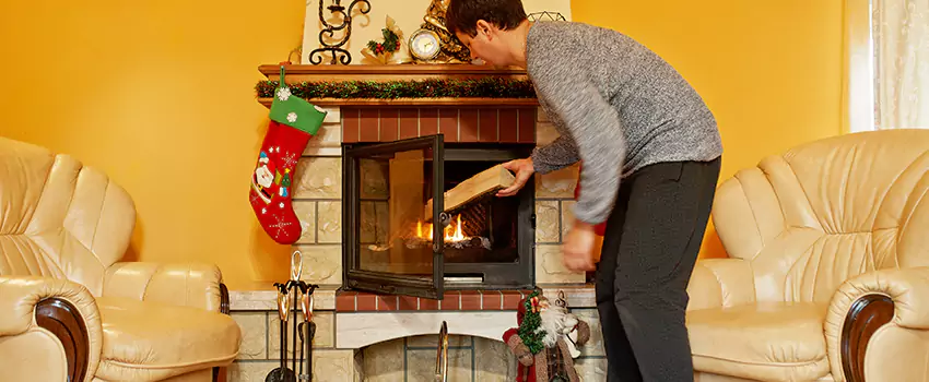 Rusted Metal Fireplace Restoration in Blue Island, Illinois